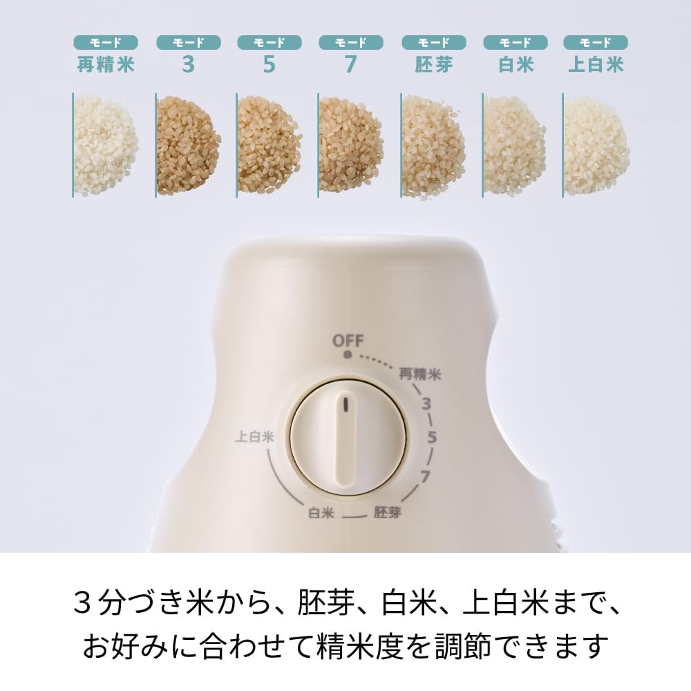 Amazon | コンパクト精米機 2合 コンパクト 家庭用精米機 精米機 精米